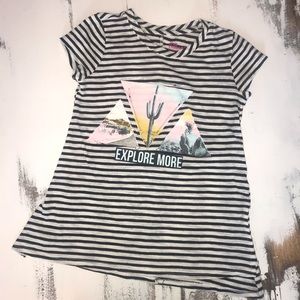 Black and White Striped T-Shirt